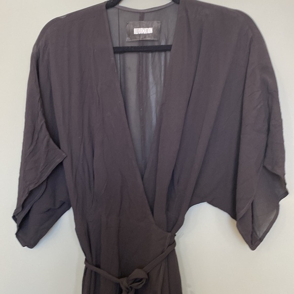 Reformation black wrap dress - Picture 3 of 3